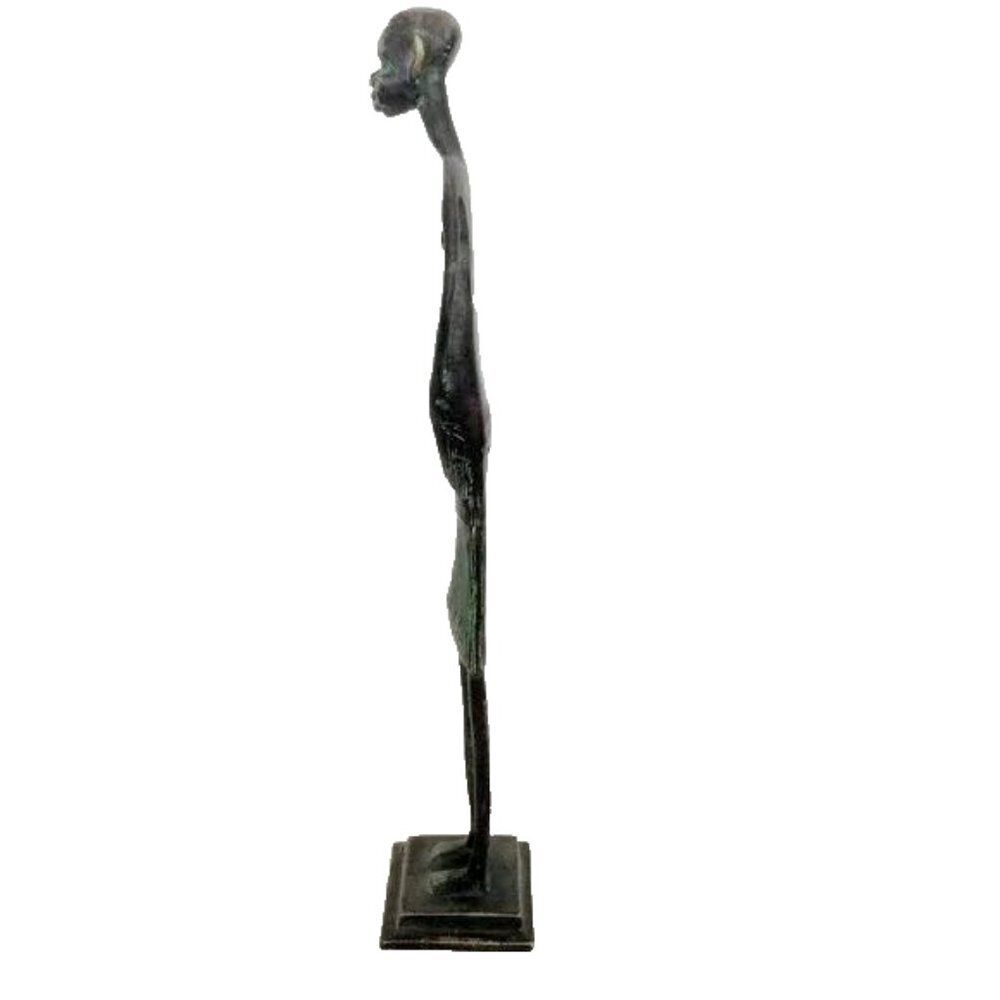 African Tribal Heavy Metal Art Figurine Statue Vintage - Picture 8 of 10